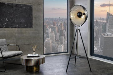 Floor Lamp Big Studio 168cm Metal Black Silver