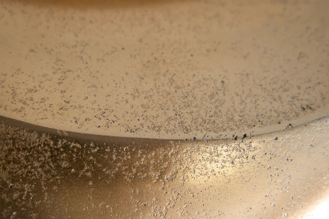 Vase Wave 106cm Metal Gold