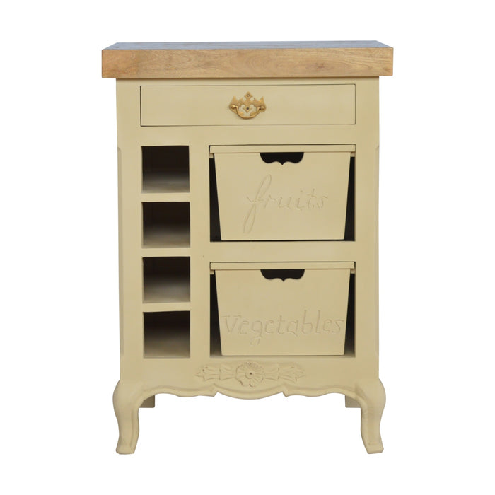 The Parisian Provincial Olive Cream Cabinet