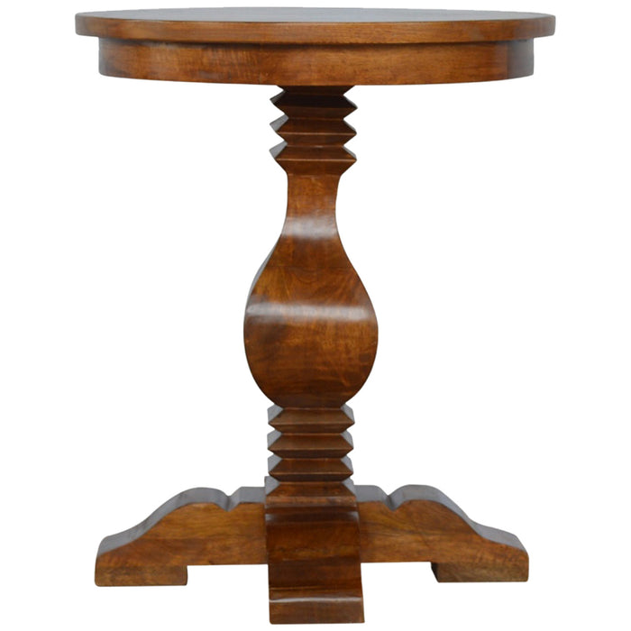 The Regency Round Pedestal Accent Table