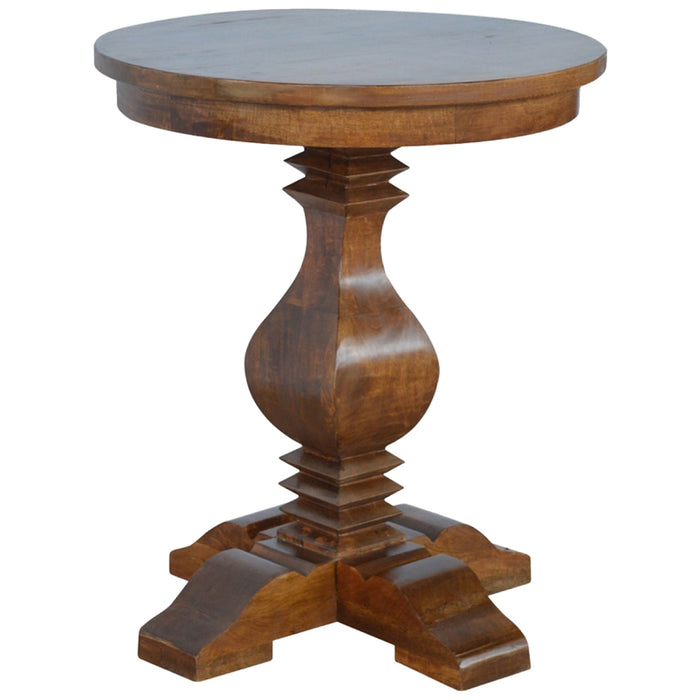 The Regency Round Pedestal Accent Table