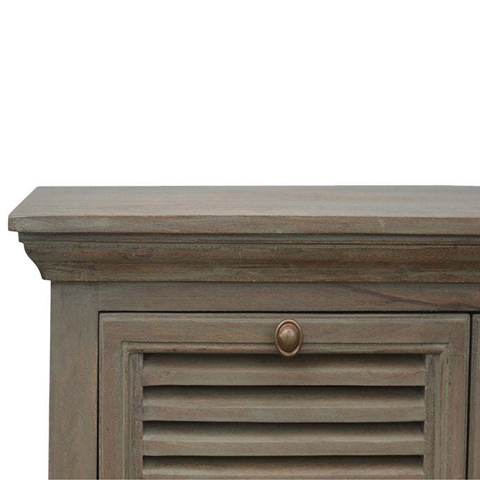 The Estate Grey-Wash 5-Shutter Buffet Sideboard