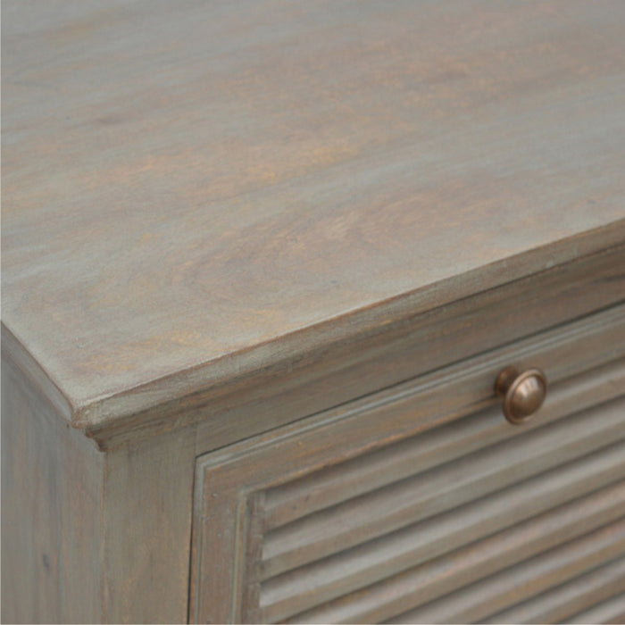 The Estate Grey-Wash 5-Shutter Buffet Sideboard