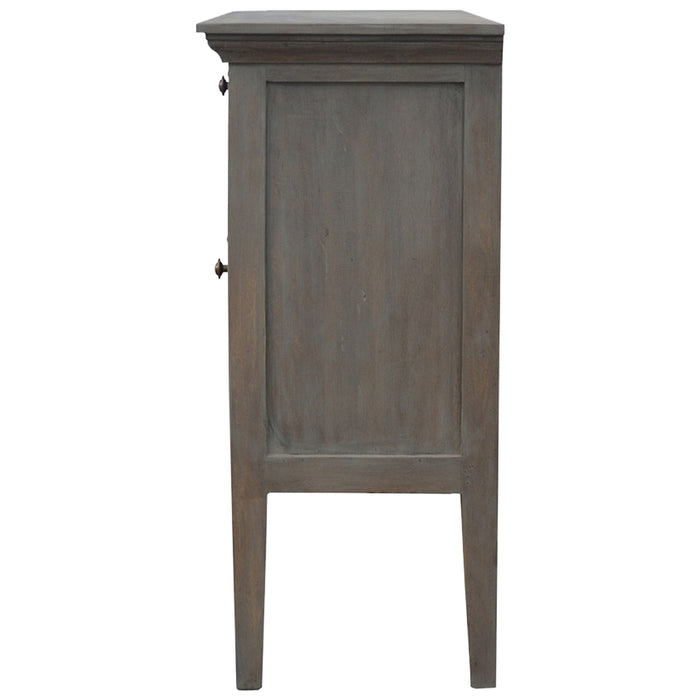 The Estate Grey-Wash 5-Shutter Buffet Sideboard