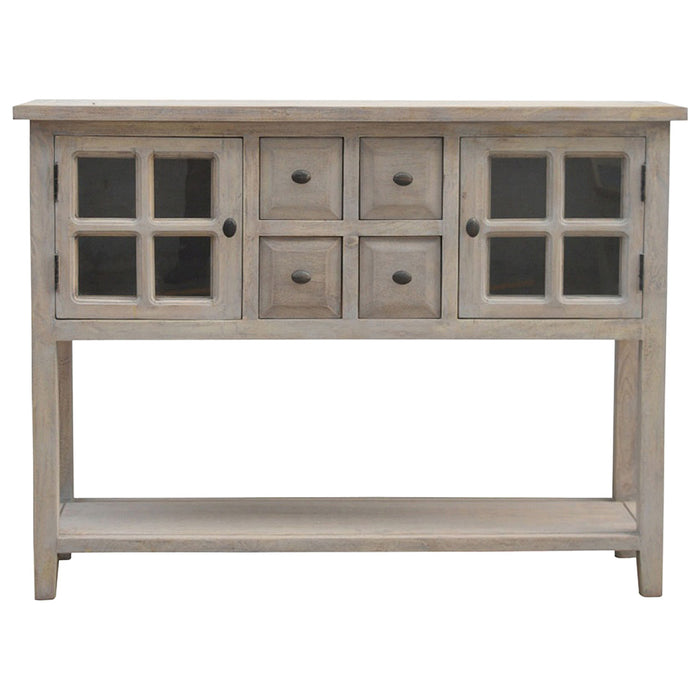 The Coastal Stone-Wash Glazed Console Table