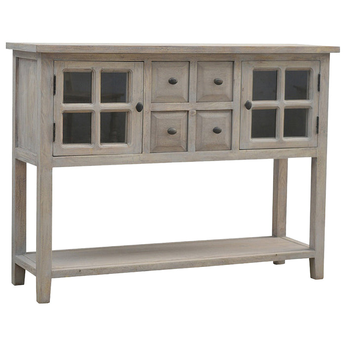 The Coastal Stone-Wash Glazed Console Table