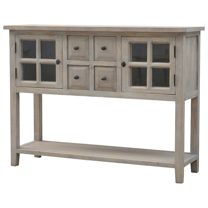 The Coastal Stone-Wash Glazed Console Table