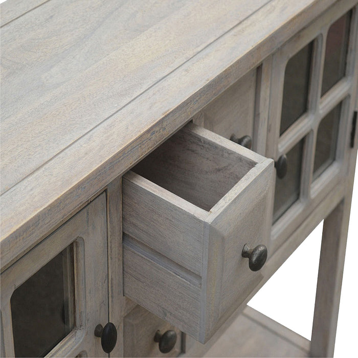 The Coastal Stone-Wash Glazed Console Table