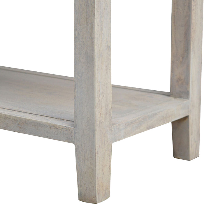The Coastal Stone-Wash Glazed Console Table
