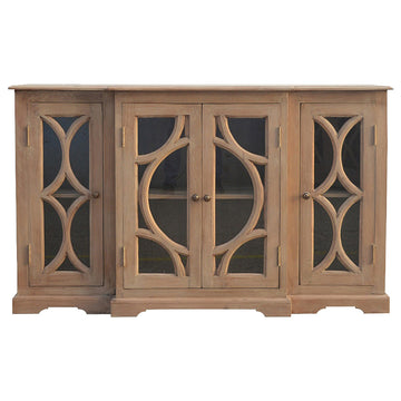 The Majestic Glazed Carved Media Showcase
