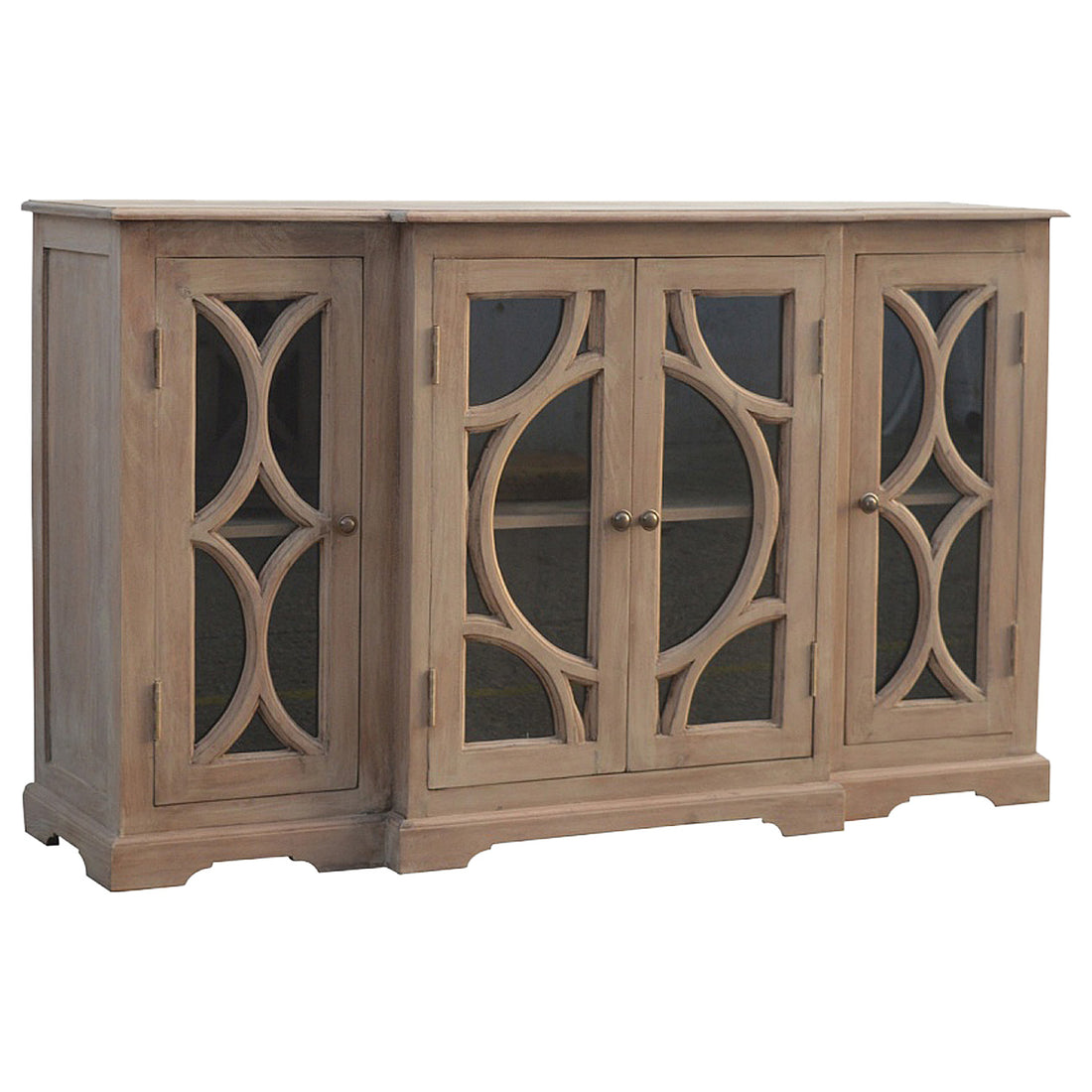 The Majestic Glazed Carved Media Showcase