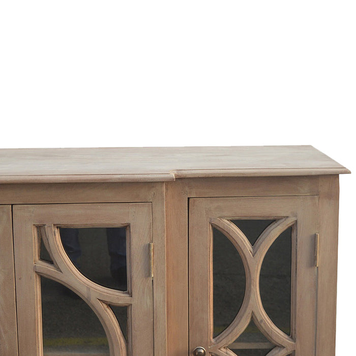 The Majestic Glazed Carved Media Showcase