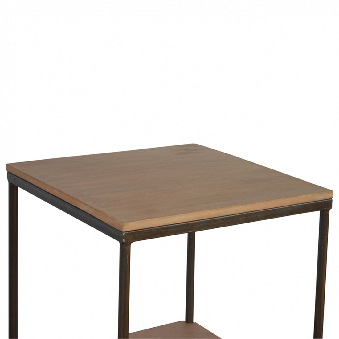 The Cube Geometric Solid Mango Side Table