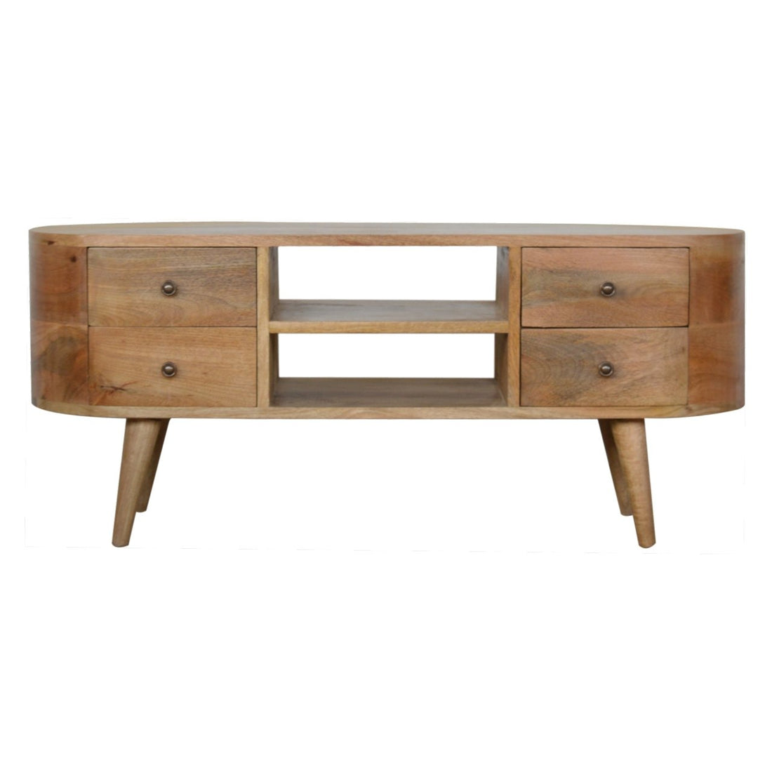 The Mid-Century Rounded Entertainment Unit