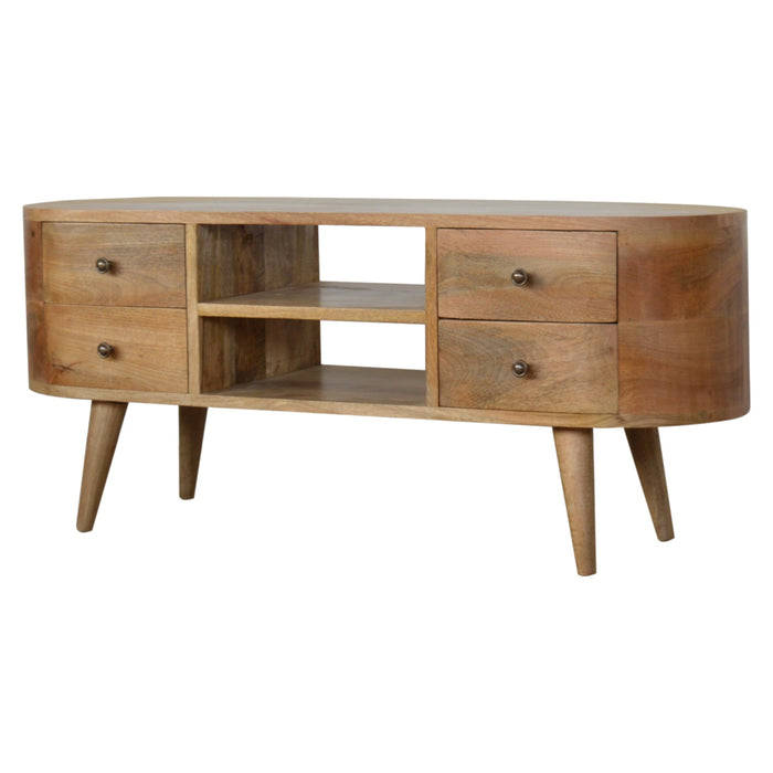 The Mid-Century Rounded Entertainment Unit