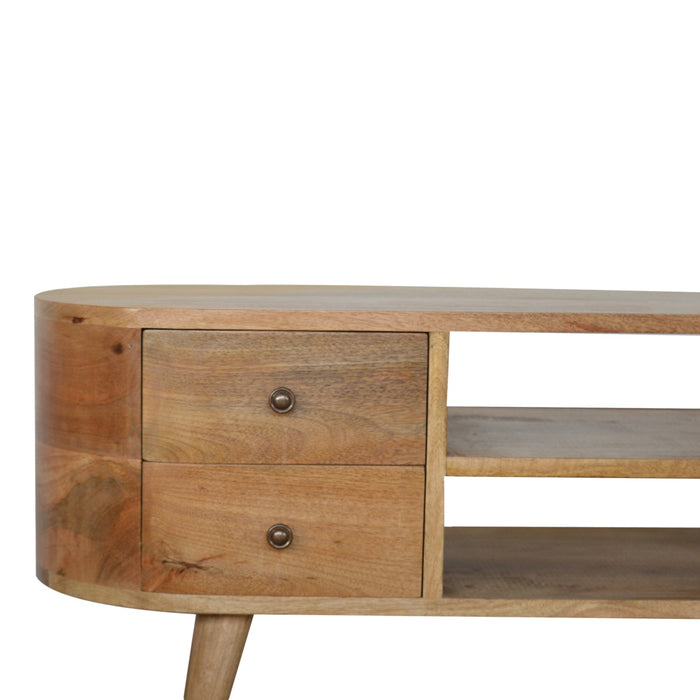 The Mid-Century Rounded Entertainment Unit