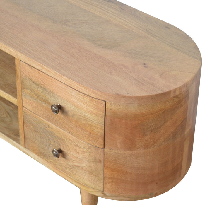 The Mid-Century Rounded Entertainment Unit