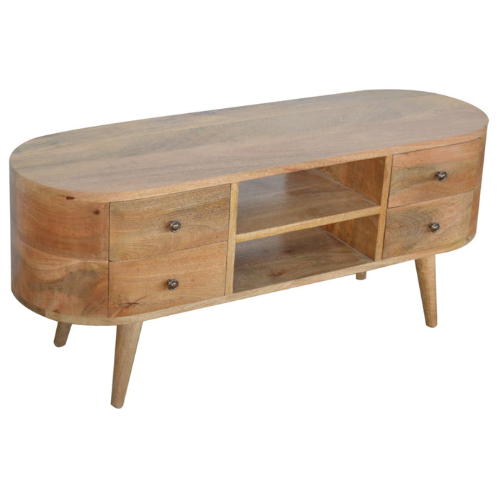 The Mid-Century Rounded Entertainment Unit