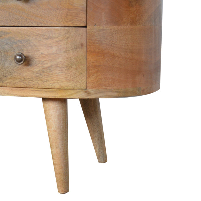 The Mid-Century Rounded Entertainment Unit
