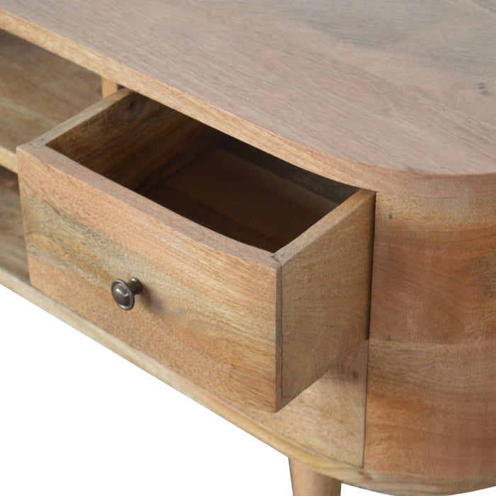 The Mid-Century Rounded Entertainment Unit