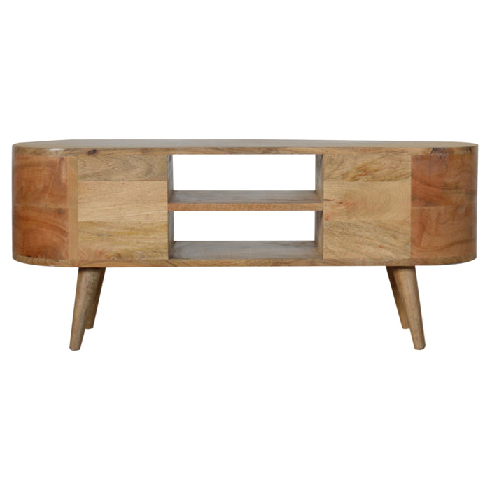 The Mid-Century Rounded Entertainment Unit