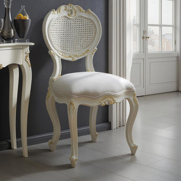 Provencale Antique White French Bedroom Chair