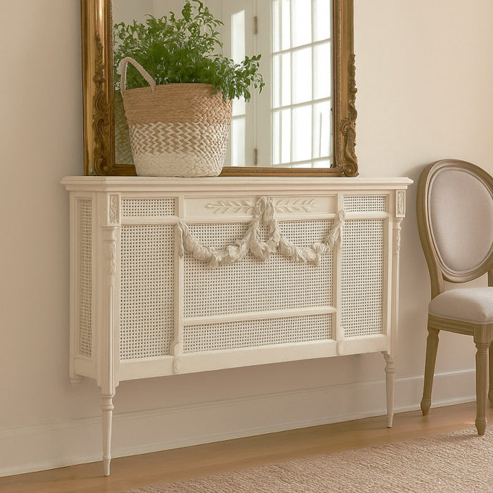 Provencale Antique White French Radiator Cover