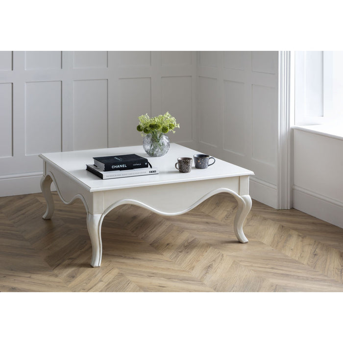 Provencale Antique White French Square Coffee Table