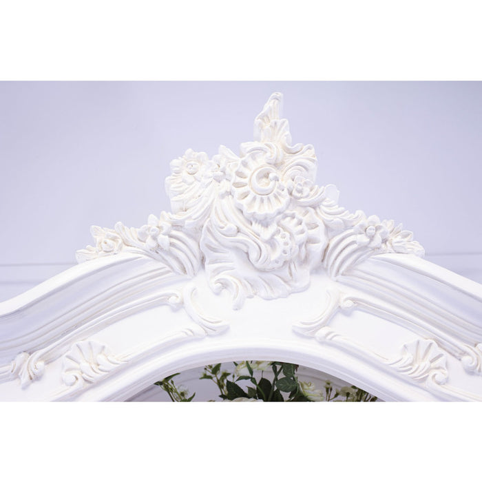 Provencale Antique White Open French Bookcase With Drawer