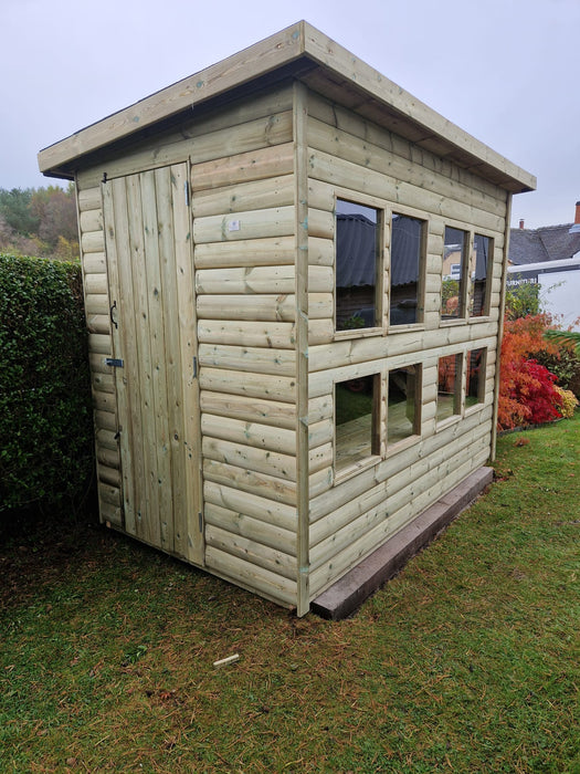Cheadle 5x8 Wooden Potting Shed Garden Work Shed with Shelving