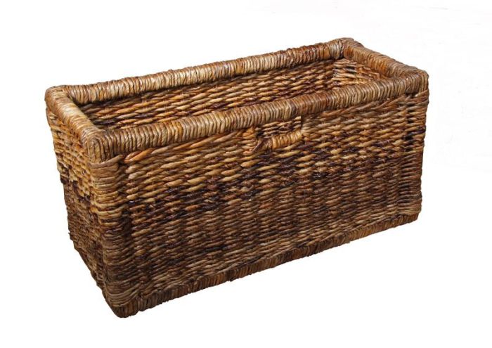 Acre & Artisan Rattan Bookcase Basket