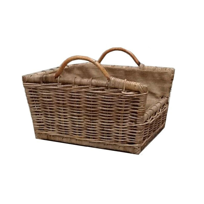 Rattan Rectangular Log Basket