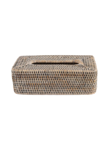 Grey Rattan Tissue Cover