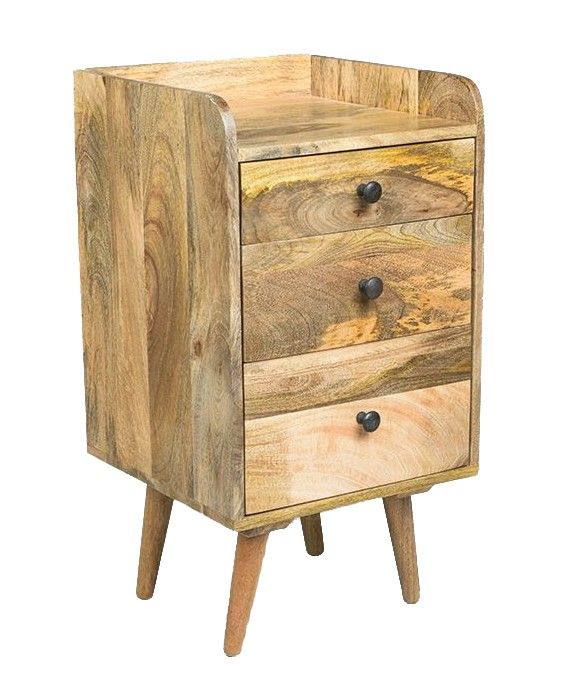 Light Retro Chic 40cm Storage Unit with Handles - In Stock