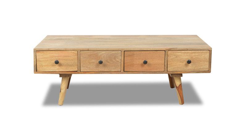 Light Retro Chic 115cm Coffee Table - In Stock