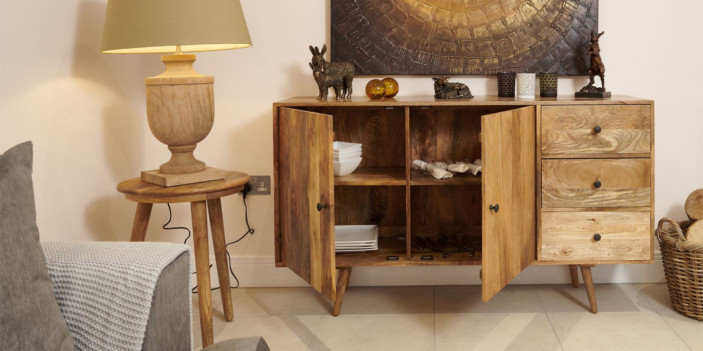 Light Retro Chic 150cm Sideboard - In Stock