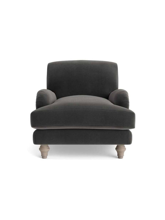 Reine Armchair â€“ Charcoal Velvet