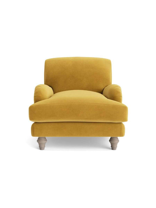 Reine Armchair Mustard Velvet