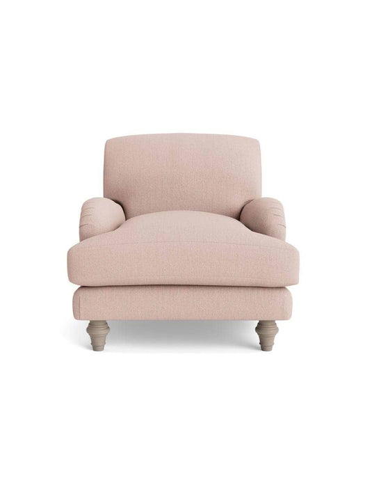 Reine Armchair Soft Blush Herringbone