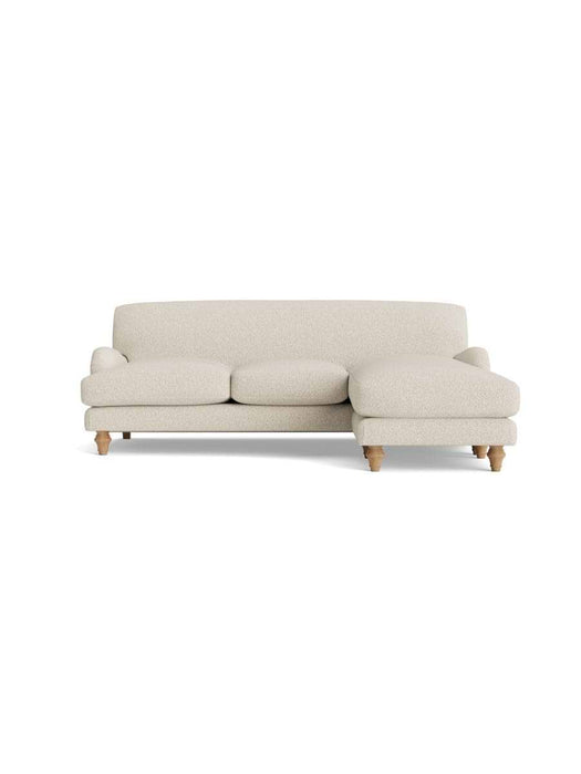 Reine Chaise Right Hand Facing Sofa Natural Boucle