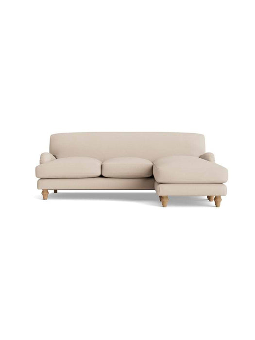 Reine Chaise Right Hand Facing Sofa Oat Cotton Linen