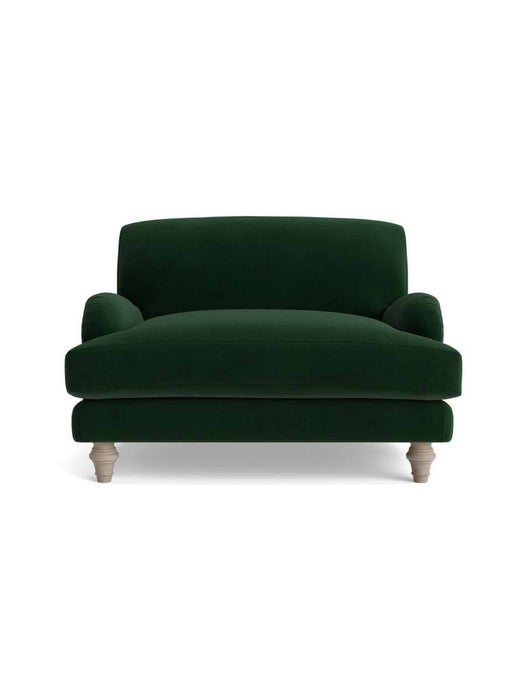 Reine Loveseat â€“ Forest Green Velvet