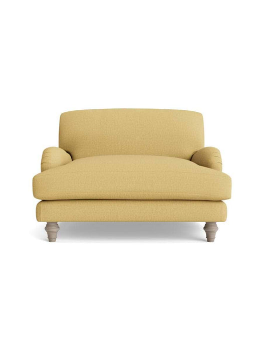 Reine Loveseat â€“ Ochre Cotton Linen