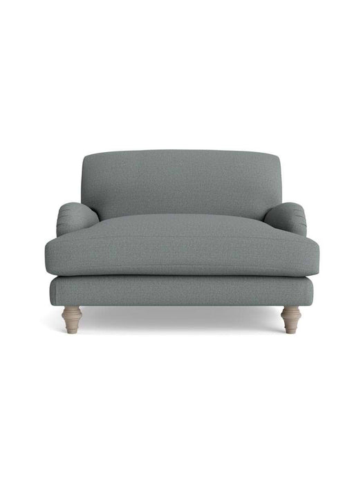 Reine Loveseat â€“ Pewter Cotton Linen