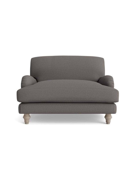 Reine Loveseat â€“ Steel Cotton Linen