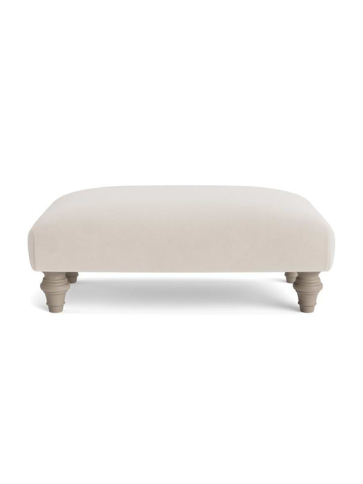 Reine Ottoman Chalk Velvet