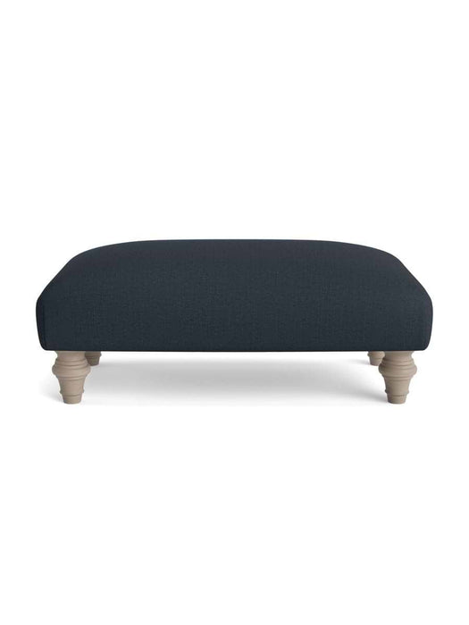 Reine Ottoman - Nordic Blue Cotton Linen