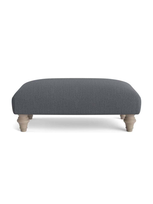 Reine Ottoman â€“ Slate Blue Herringbone