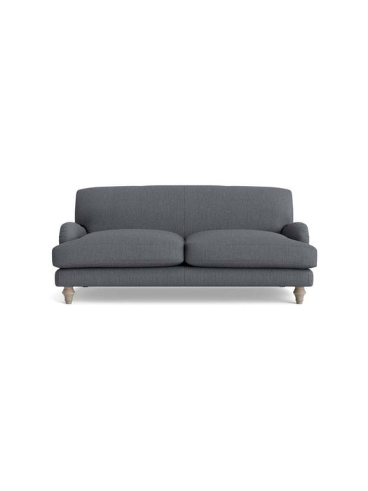 Reine Two Seater Sofa â€“ Slate Blue Herringbone