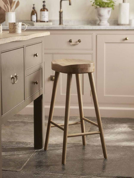 Weathered Oak Counter Stool - Natural